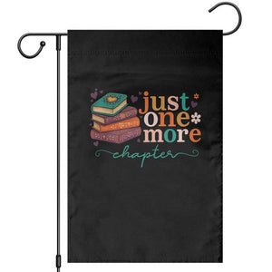 Just One More Chapter Garden Flag Cute Pastel Bookworm Girl Reader TS12 Black Print Your Wear