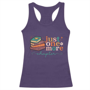 Just One More Chapter Racerback Tank Top Cute Pastel Bookworm Girl Reader TS12 Purple Print Your Wear