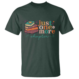 Just One More Chapter T Shirt Cute Pastel Bookworm Girl Reader TS12 Dark Forest Green Print Your Wear