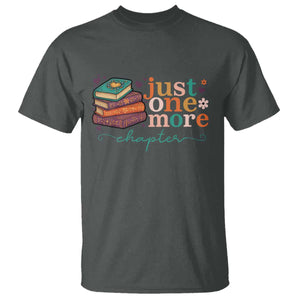 Just One More Chapter T Shirt Cute Pastel Bookworm Girl Reader TS12 Dark Heather Print Your Wear
