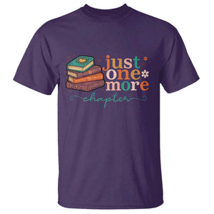 Just One More Chapter T Shirt Cute Pastel Bookworm Girl Reader TS12 Purple Print Your Wear