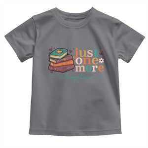 Just One More Chapter Toddler T Shirt Cute Pastel Bookworm Girl Reader TS12 Charcoal Print Your Wear