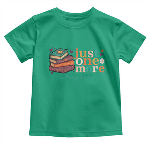 Just One More Chapter Toddler T Shirt Cute Pastel Bookworm Girl Reader TS12 Irish Green Print Your Wear