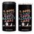 A Book A Day Keeps Reality Away 4 in 1 Can Cooler Tumbler Cute Girl Book Lover TS12 One Size: 16 oz Black Print Your Wear