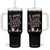 A Book A Day Keeps Reality Away Tumbler With Handle Cute Girl Book Lover TS12 One Size: 40 oz Black Print Your Wear