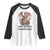 Easily Distracted By Dragon And Books Raglan Shirt Funny Book Lover TS12 White Black Print Your Wear