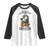 Easily Distracted By Dragon And Books Raglan Shirt Cute Book Lover Gift TS12 White Black Print Your Wear
