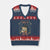 Cute Bookworm Gift V-Neck Knit Sweater Vest Easily Distracted By Cats And Books TS12 Navy Red Print Your Wear