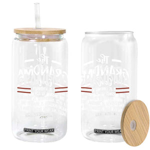 The Grandma Code Glass Can Humorous Grandmother Rules Graphic