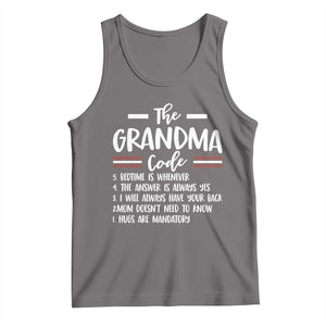 The Grandma Code Tank Top Humorous Grandmother Rules Graphic