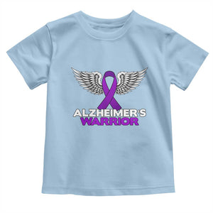 Alzheimers Warrior Toddler T Shirt Purple Ribbon Angel Wings Memory Support Gift