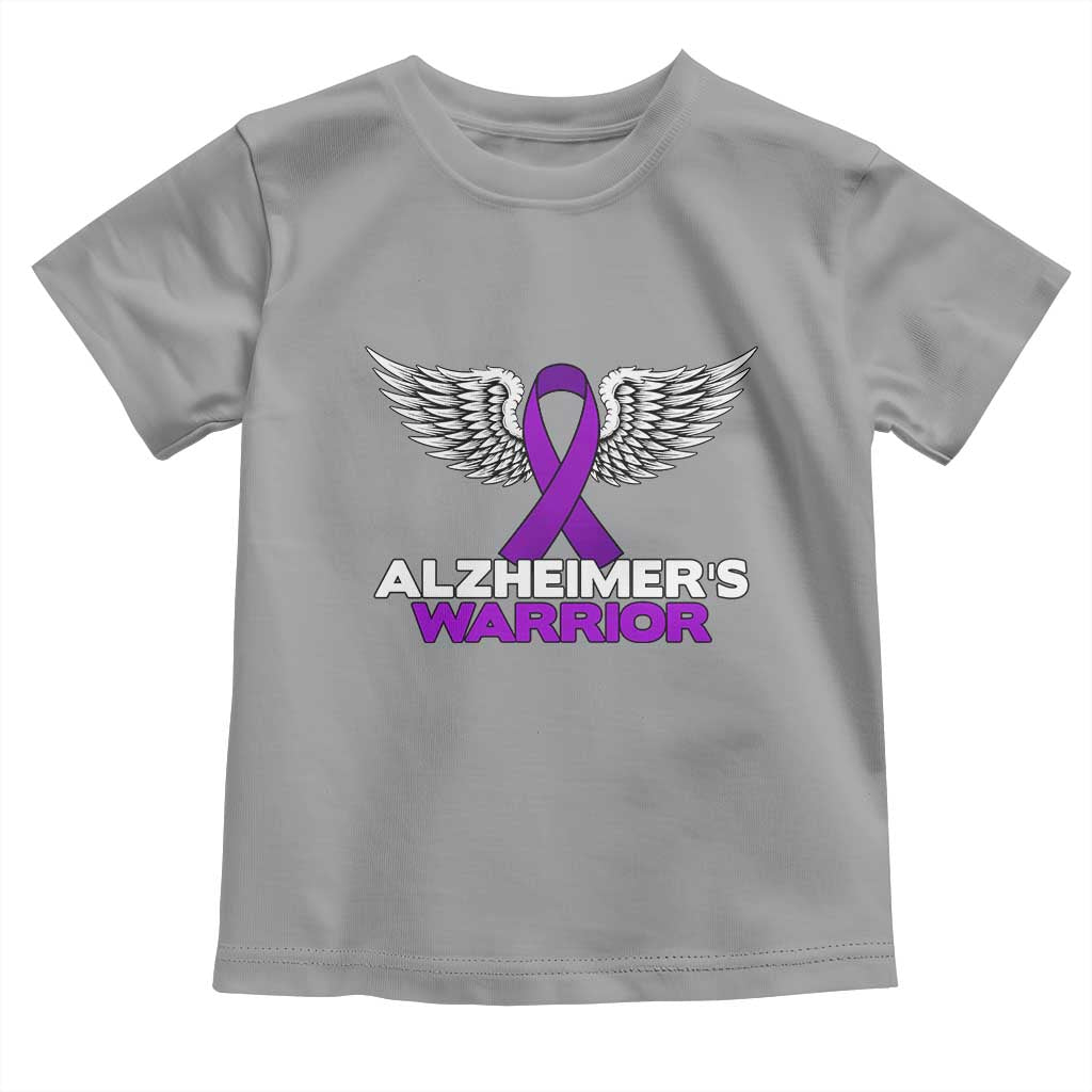 Alzheimers Warrior Toddler T Shirt Purple Ribbon Angel Wings Memory Support Gift