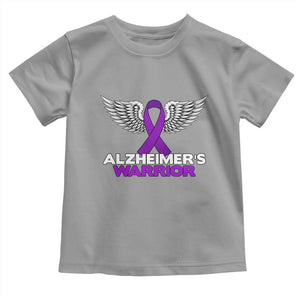 Alzheimers Warrior Toddler T Shirt Purple Ribbon Angel Wings Memory Support Gift