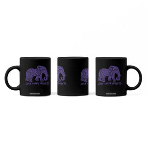 Love Never Forgets Elephant Mandala Coffee Mug Animal Lover Gift