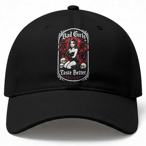 Bad Girls Taste Better Baseball Cap Adult Humor Devil Girl Gift TS12 Print Your Wear