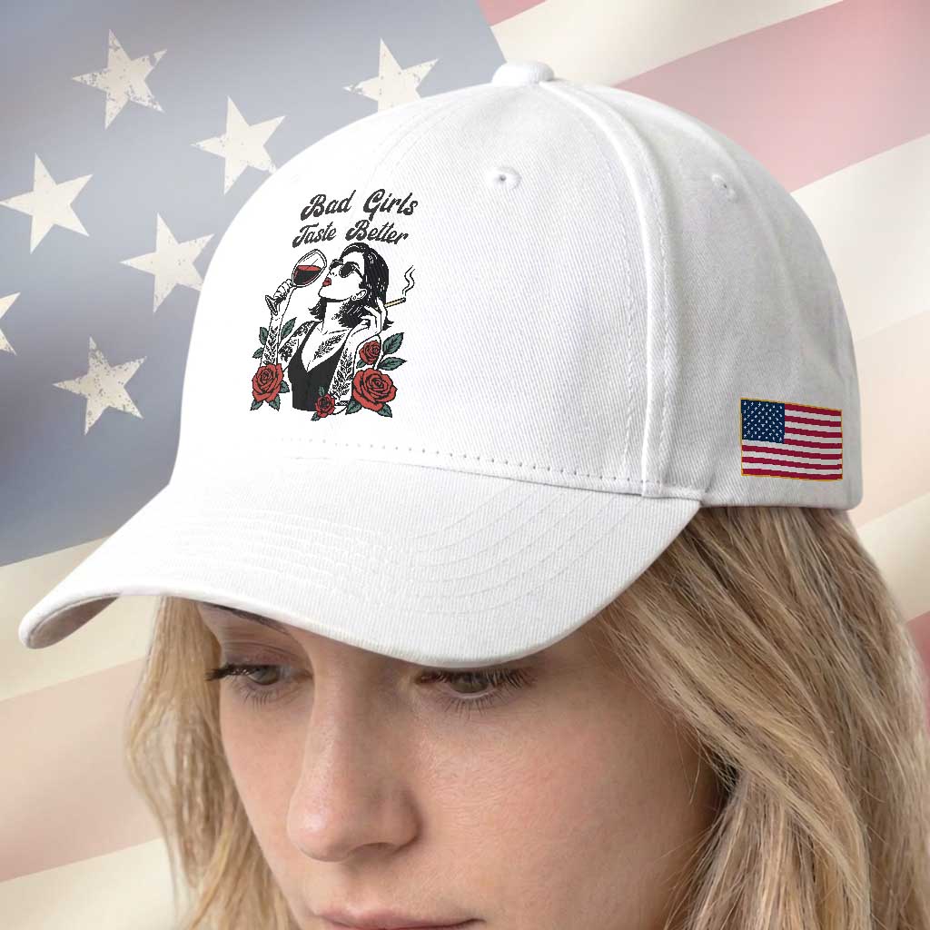 Bad Girls Taste Better Baseball Cap Tattoo Girl Adult Humor Gift TS12 Print Your Wear
