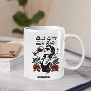 Bad Girls Taste Better Coffee Mug Tattoo Girl Adult Humor Gift TS12 Print Your Wear