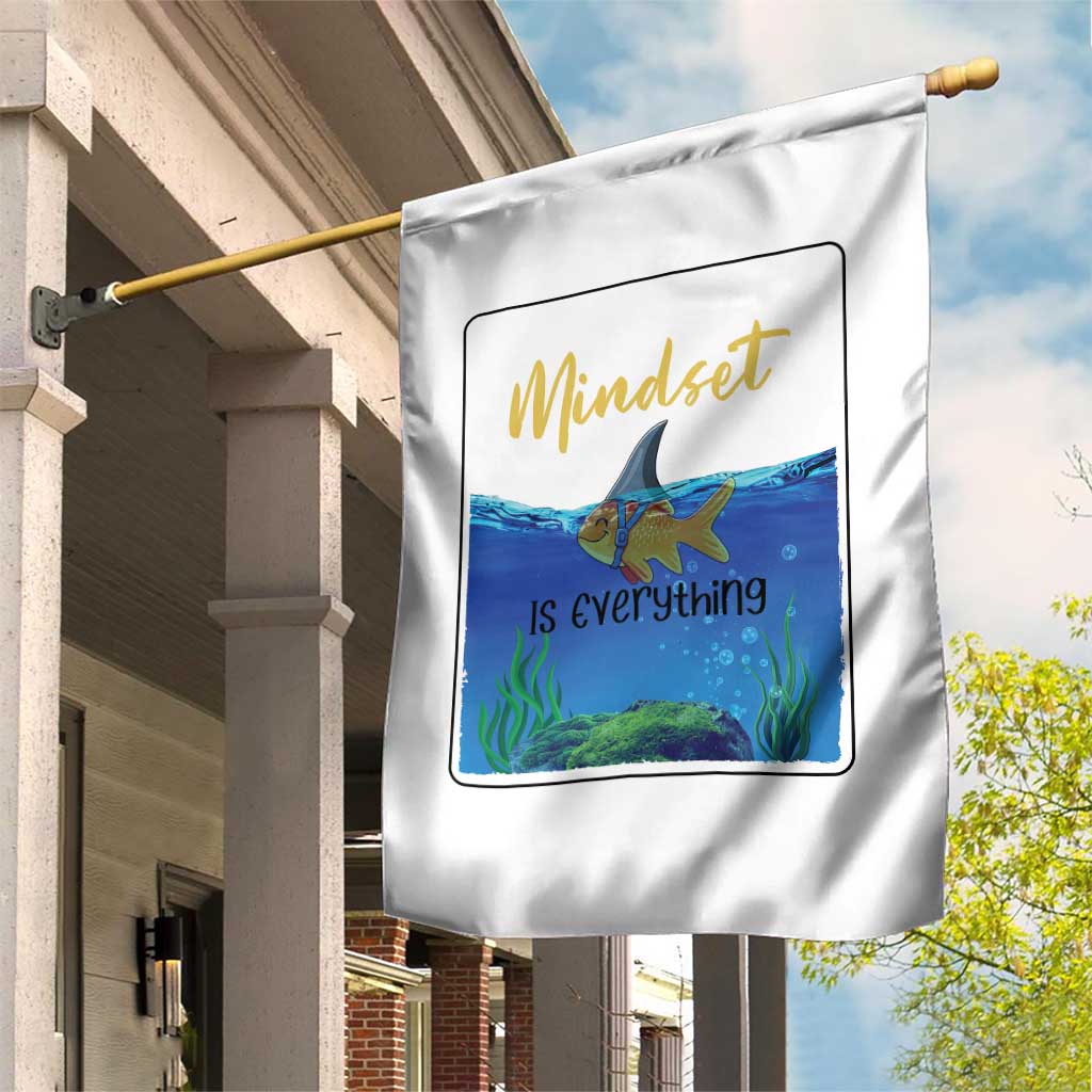 Mindset Is Everything Garden Flag Positive Thinking Motivation TS12 Print Your Wear