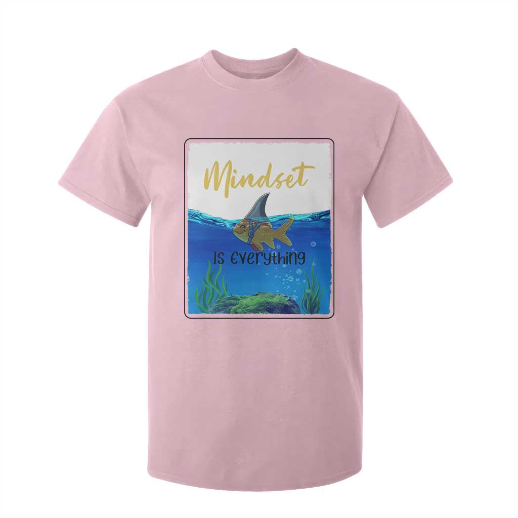 Mindset Is Everything T Shirt For Kid Positive Thinking Motivation TS12 Light Pink Print Your Wear