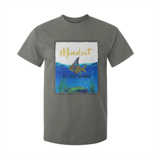 Mindset Is Everything T Shirt For Kid Positive Thinking Motivation TS12 Military Green Print Your Wear