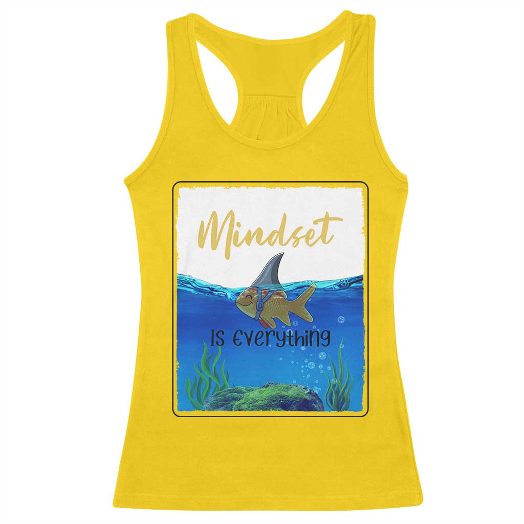 Mindset Is Everything Racerback Tank Top Positive Thinking Motivation TS12 Daisy Print Your Wear