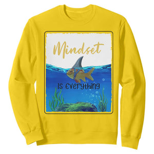 Mindset Is Everything Sweatshirt Positive Thinking Motivation TS12 Daisy Print Your Wear