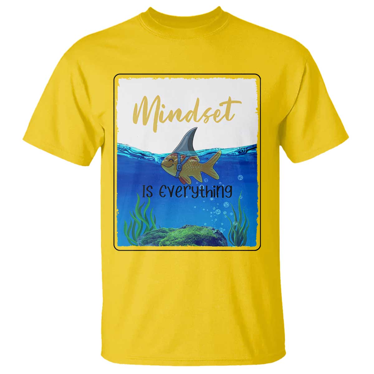 Mindset Is Everything T Shirt Positive Thinking Motivation TS12 Daisy Print Your Wear