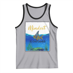 Mindset Is Everything Tank Top Positive Thinking Motivation TS12 Athletic Heather Black Print Your Wear