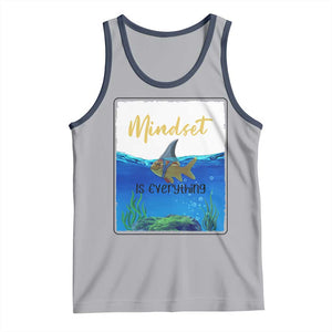 Mindset Is Everything Tank Top Positive Thinking Motivation TS12 Athletic Heather Navy Print Your Wear