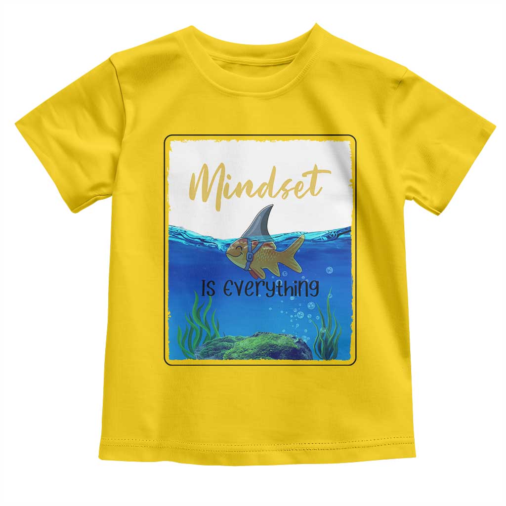 Mindset Is Everything Toddler T Shirt Positive Thinking Motivation TS12 Daisy Print Your Wear
