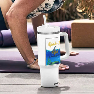 Mindset Is Everything Tumbler With Handle Positive Thinking Motivation TS12 Print Your Wear