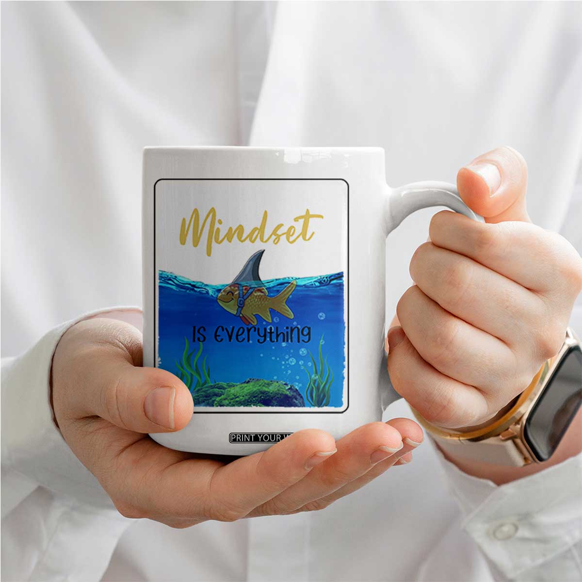 Mindset Is Everything Coffee Mug Positive Thinking Motivation TS12 Print Your Wear