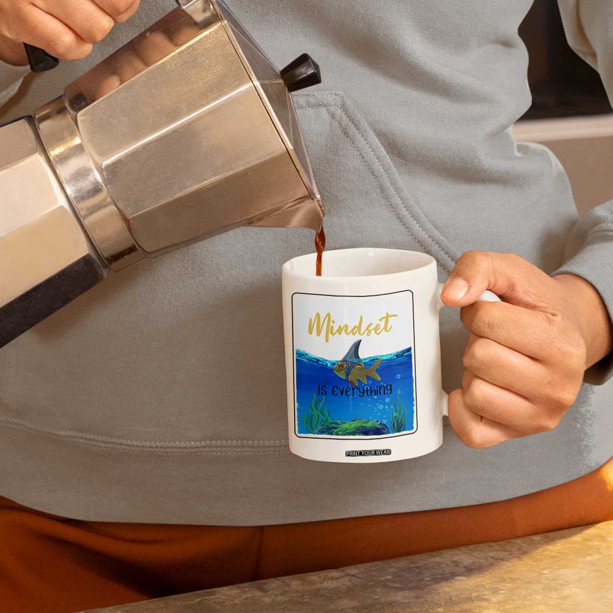 Mindset Is Everything Coffee Mug Positive Thinking Motivation TS12 Print Your Wear