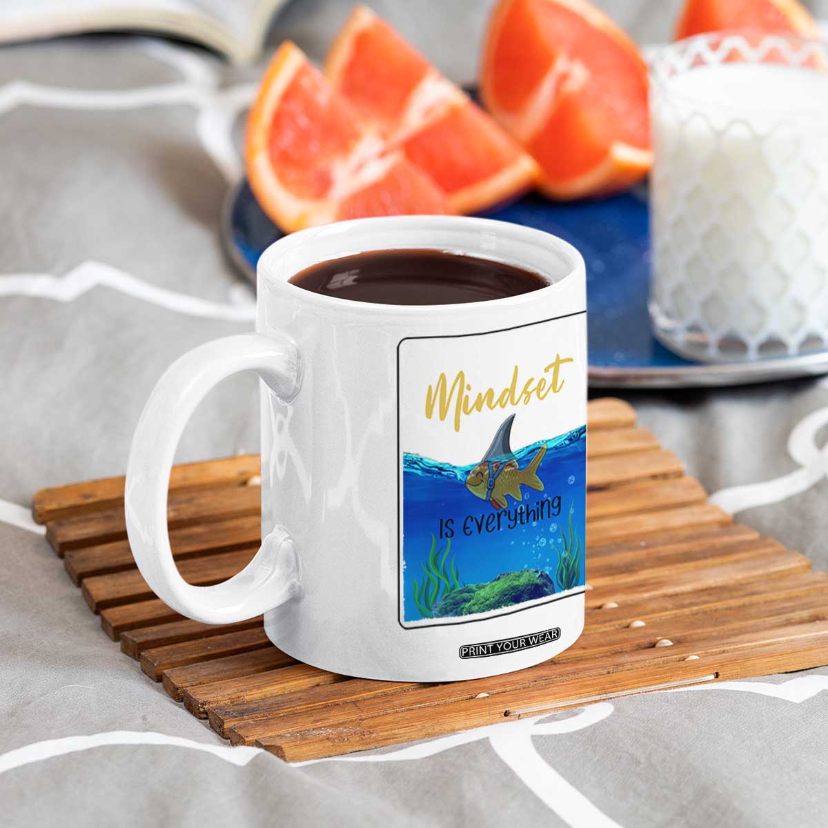 Mindset Is Everything Coffee Mug Positive Thinking Motivation TS12 Print Your Wear
