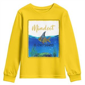 Mindset Is Everything Youth Sweatshirt Positive Thinking Motivation TS12 Daisy Print Your Wear