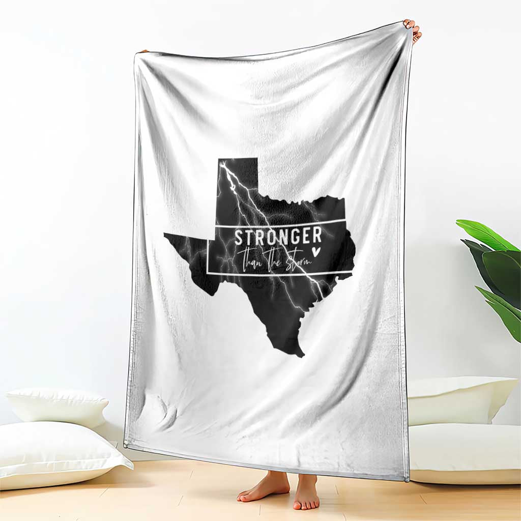 Strong Texas Throw Blanket Stronger Than The Storm Quote TS12 Print Your Wear