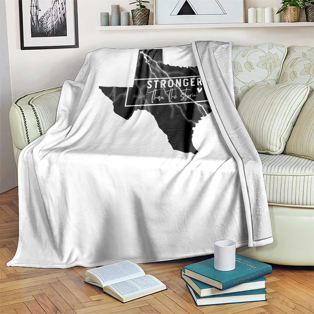 Strong Texas Throw Blanket Stronger Than The Storm Quote TS12 Print Your Wear