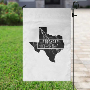 Strong Texas Garden Flag Stronger Than The Storm Quote TS12 Print Your Wear