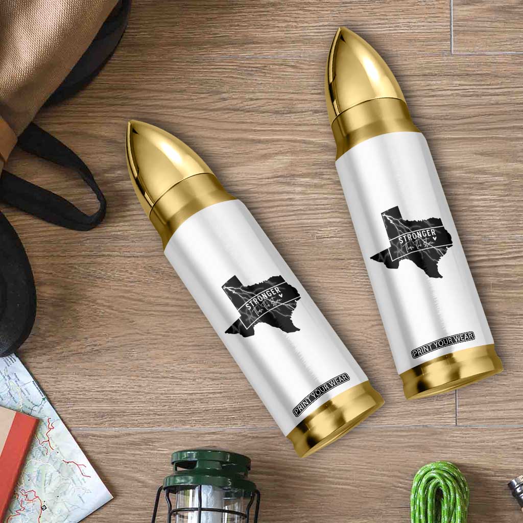 Strong Texas Bullet Tumbler Stronger Than The Storm Quote TS12 Print Your Wear