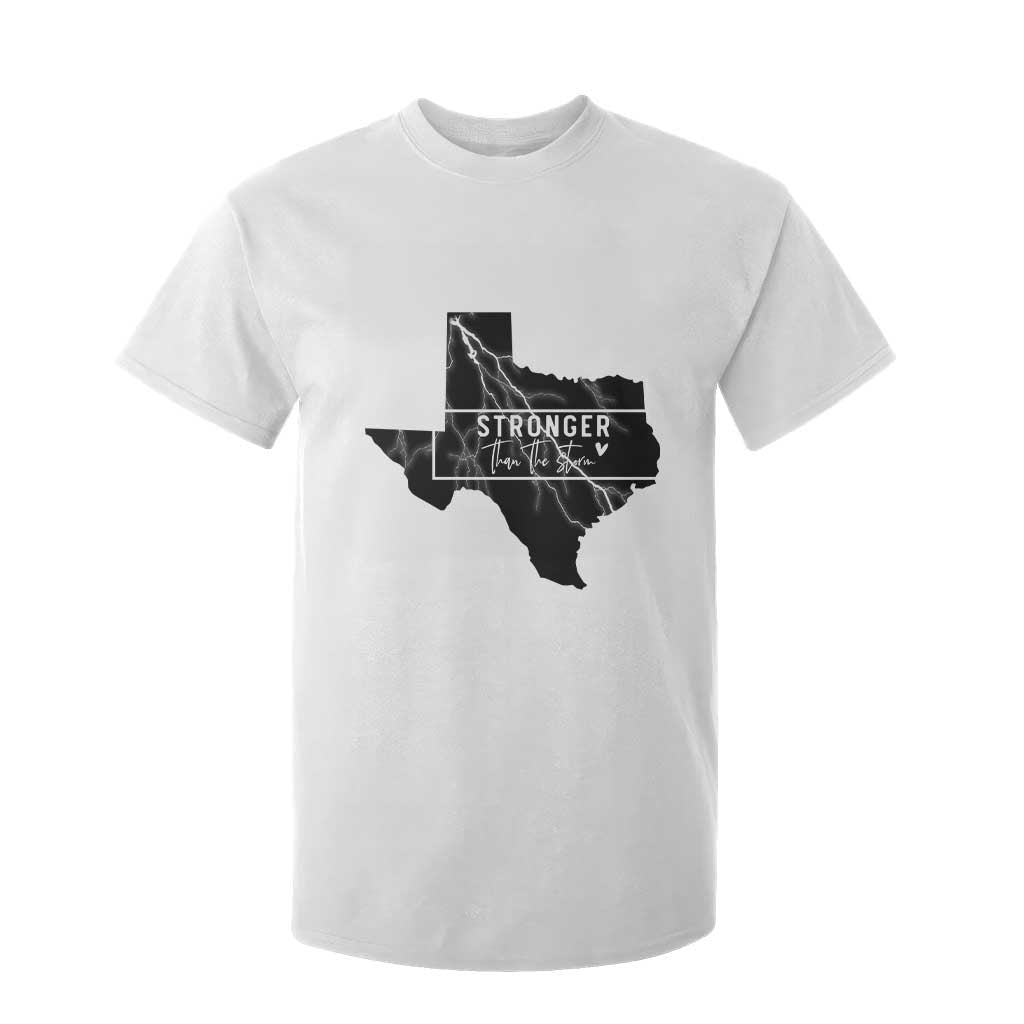 Strong Texas T Shirt For Kid Stronger Than The Storm Quote TS12 White Print Your Wear