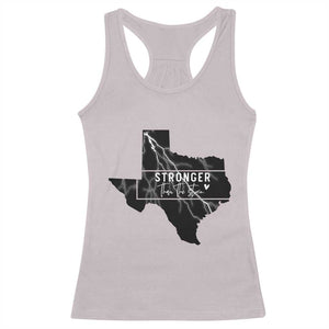 Strong Texas Racerback Tank Top Stronger Than The Storm Quote TS12 Ice Gray Print Your Wear