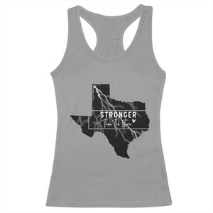 Strong Texas Racerback Tank Top Stronger Than The Storm Quote TS12 Sport Gray Print Your Wear