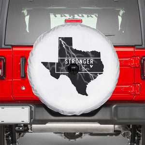 Strong Texas Spare Tire Cover Stronger Than The Storm Quote TS12 White Print Your Wear