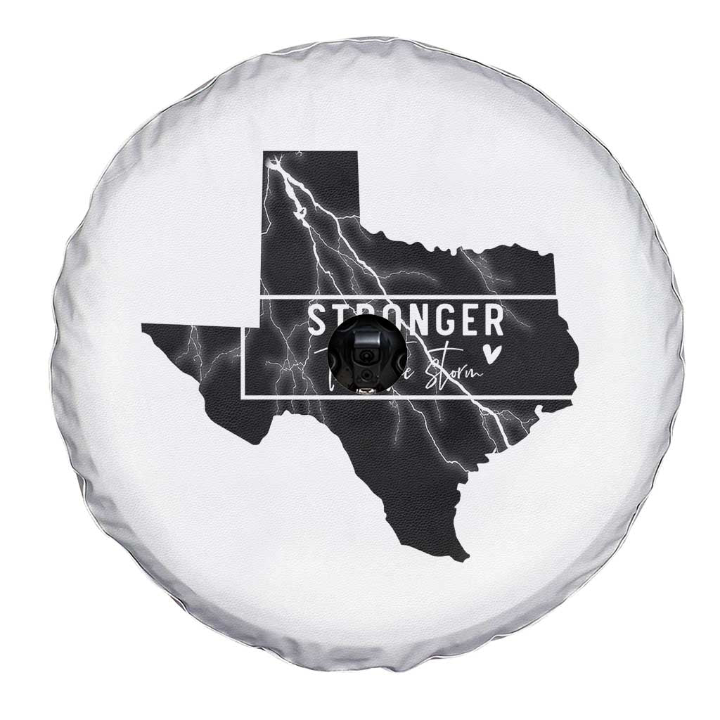 Strong Texas Spare Tire Cover Stronger Than The Storm Quote TS12 Print Your Wear