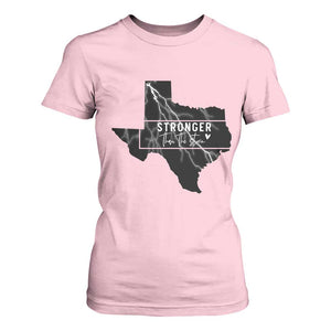 Strong Texas T Shirt For Women Stronger Than The Storm Quote TS12 Light Pink Print Your Wear