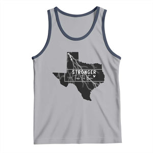 Strong Texas Tank Top Stronger Than The Storm Quote TS12 Athletic Heather Navy Print Your Wear