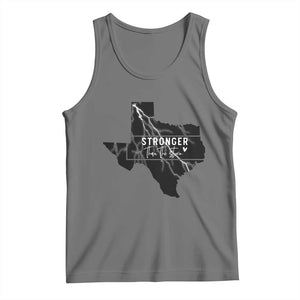 Strong Texas Tank Top Stronger Than The Storm Quote TS12 Black Heather Print Your Wear