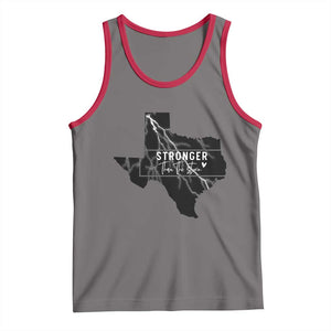 Strong Texas Tank Top Stronger Than The Storm Quote TS12 Deep Heather Red Print Your Wear