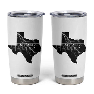 Strong Texas Tumbler Cup Stronger Than The Storm Quote TS12 White Print Your Wear