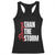 Stronger Than The Storm Racerback Tank Top Positive Mindset Motivation TS12 Black Print Your Wear